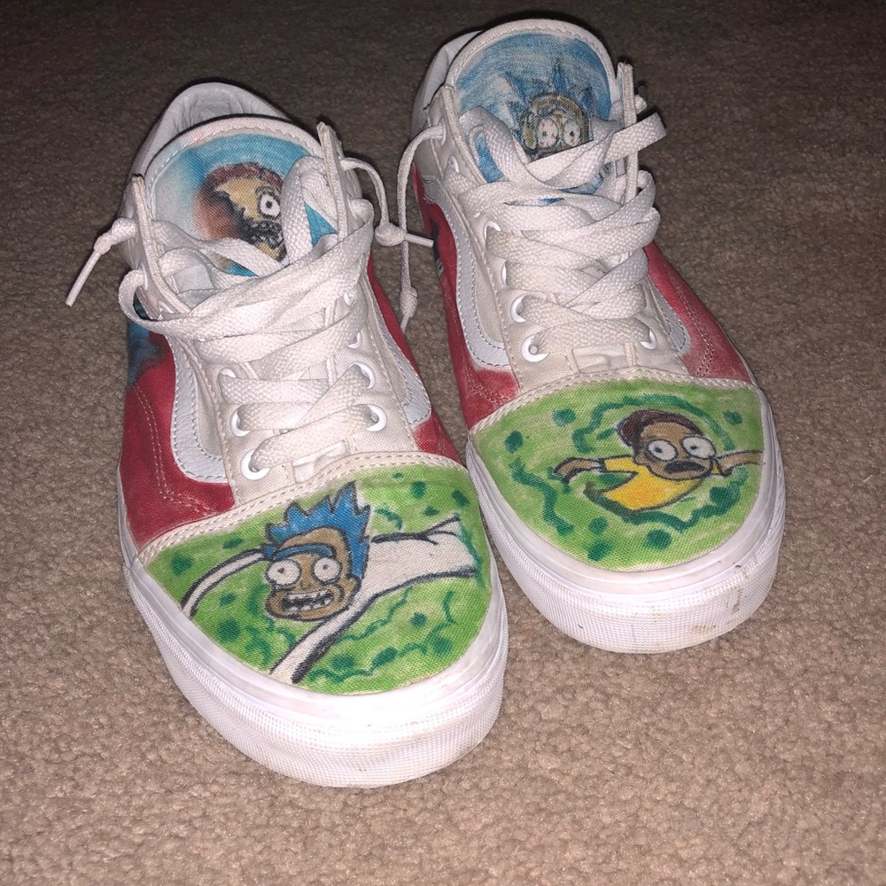 Custom rick and Marty vans